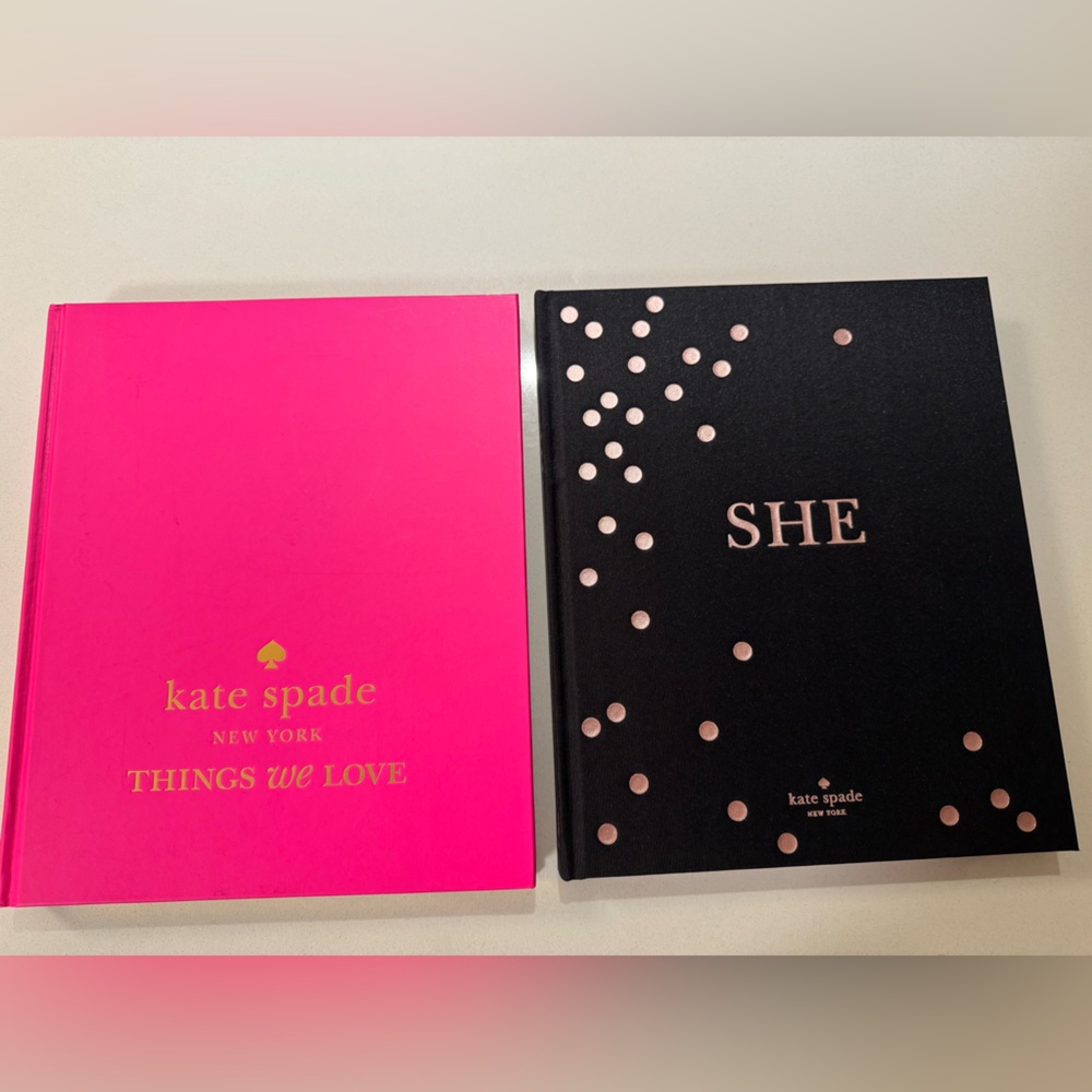 Kate Spade Pink and Black Coffee Table Books